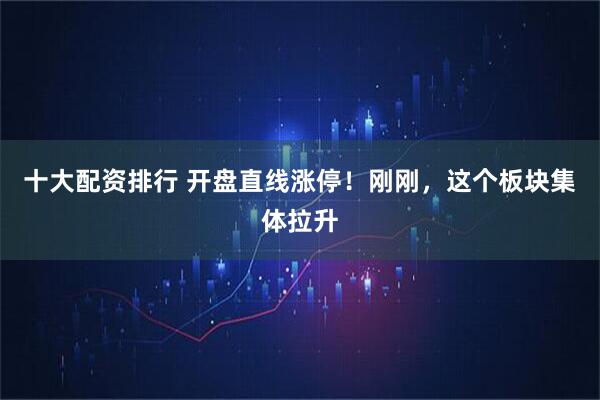 十大配资排行 开盘直线涨停！刚刚，这个板块集体拉升
